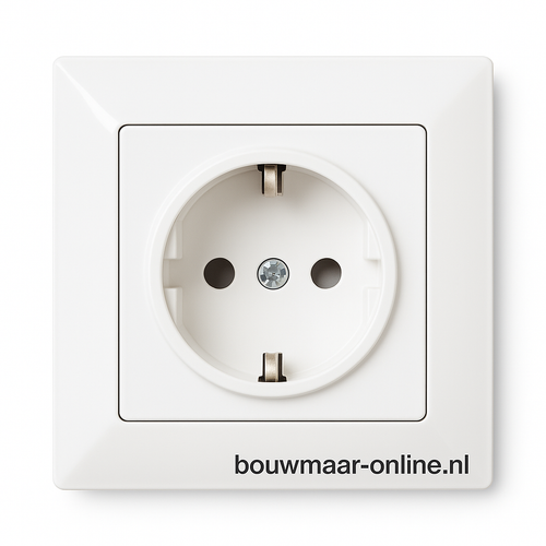Stopcontact Geaard Compleet | Visage Simple | Wit | 16A 230V Inbouw