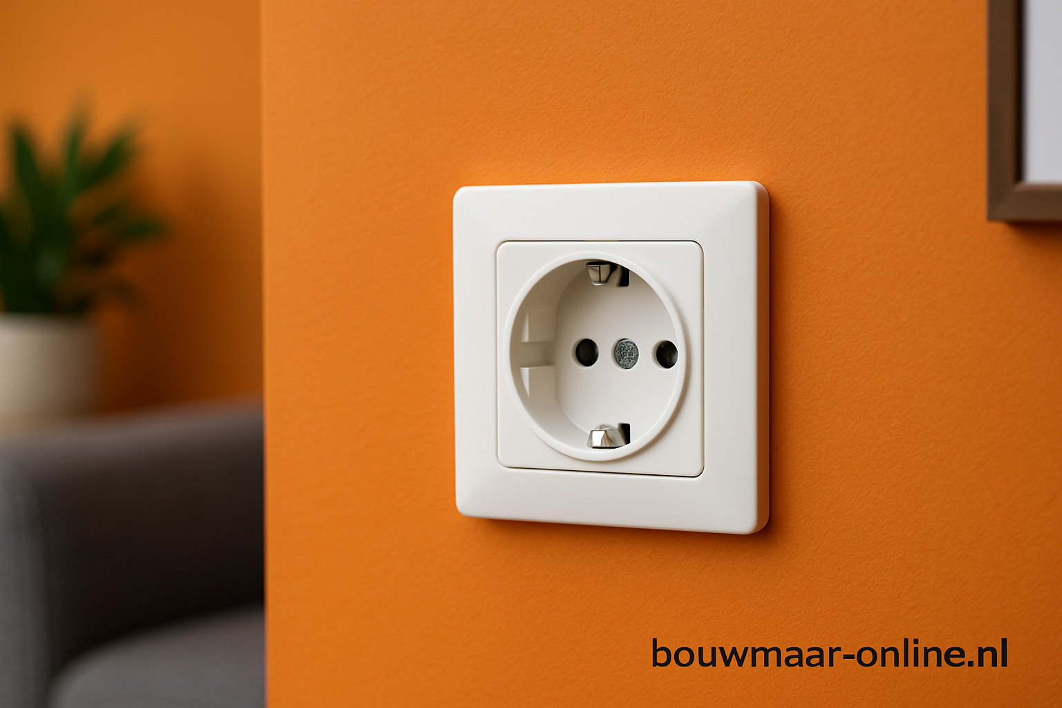 Stopcontact Geaard Compleet | Visage Simple | Wit | 16A 230V Inbouw