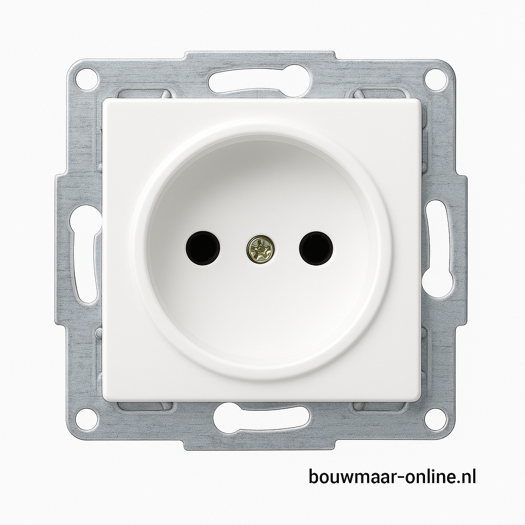 Enkel Wandstopcontact Wit (Zonder Afdekplaat) – Visage Simple VS 2811116