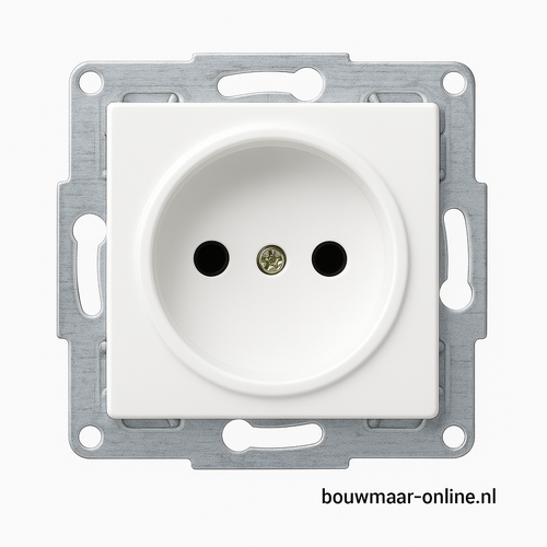 Enkel Wandstopcontact Wit (Zonder Afdekplaat) – Visage Simple VS 2811116