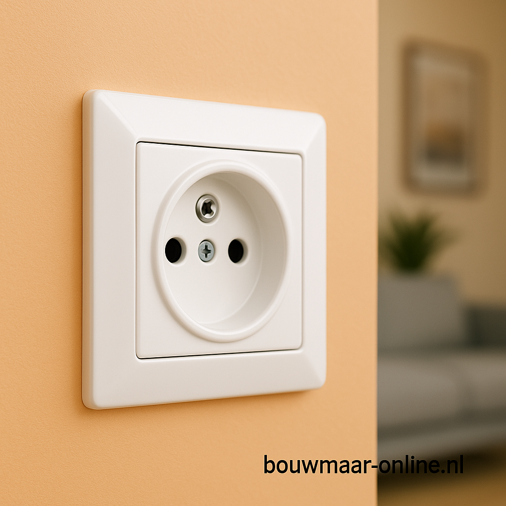 Visage Simple Enkel Stopcontact met Penaarde – Wit, Inbouw, België, Compleet, 16A