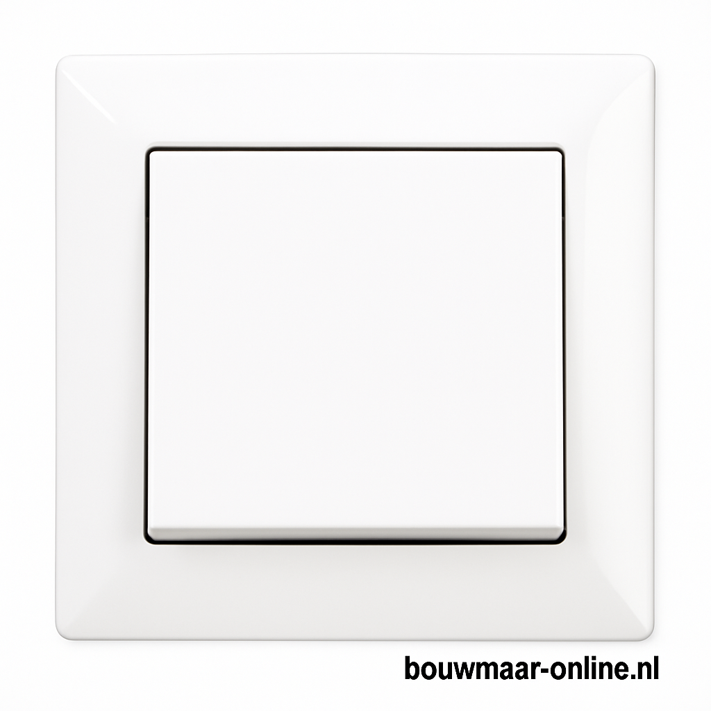 Visage Simple Schakelaar – Wit, Inbouw, Compleet, 16A