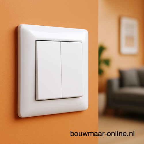 Visage Simple Dubbel Inbouw Serieschakelaar – Wit, Compleet, 16A