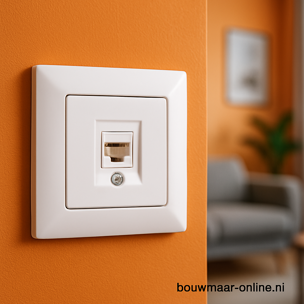 Visage Simple Cat6 Internet Wandcontactdoos – Wit, Inbouw, Compleet Unit