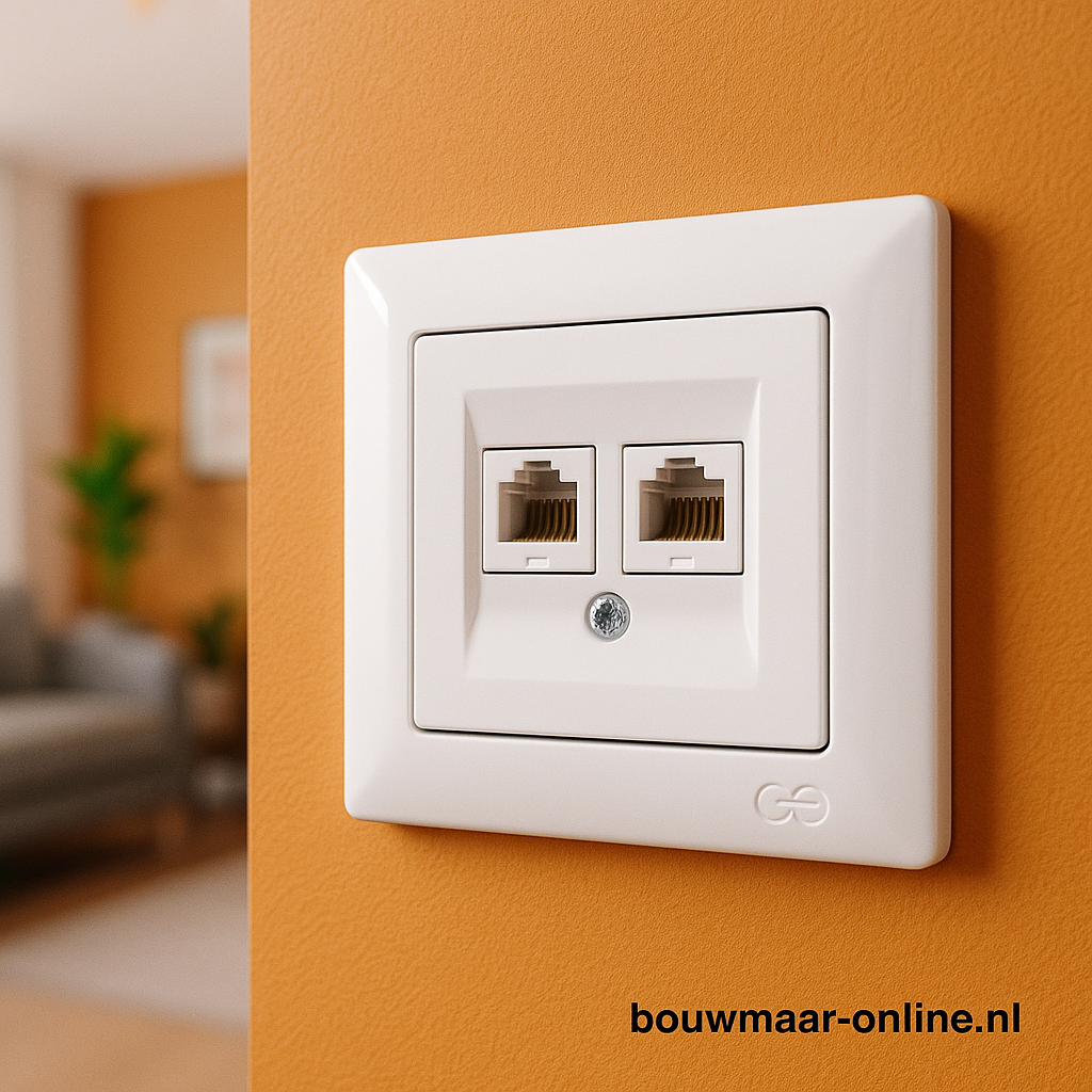 Visage Simple Telefoon/Internet Cat6 Inbouw Aansluiting – Wit, Compleet